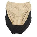 Ladies underwear (Pack of 2)skin & black cotton underwear for girls