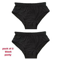 Ladies underwear (Pack of 2) black cotton underwear for girls